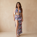 Vashtro Stunning Multicolor Floral Printed Dress