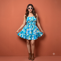 Vashtro Women Casual Floral Flared Women Dress