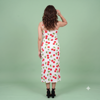 Vashtro Women Charming Cherry Printed Dress