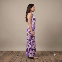 Vashtro Women Enchanting Purple Butterfly Bodycon Dress