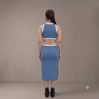 Vashtro Women Exquisite Side-Cutout Midi Dress