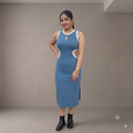 Vashtro Women Exquisite Side-Cutout Midi Dress
