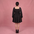Vashtro Women Fit and Flare Black Dress