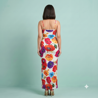 Vashtro Women Multicolor Bodycon Maxi Dress