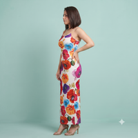 Vashtro Women Multicolor Bodycon Maxi Dress