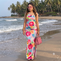 Vashtro Women Multicolor Floral Dress