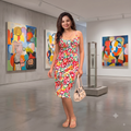 Vashtro Women Multicolor Printed Dress
