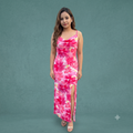 Vashtro Women Pretty Pink Cowl Neck Dress