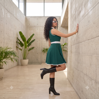Vashtro Women Stunning Green Dress