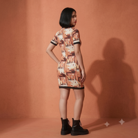 Vashtro Women Stunning Multicolor Collored Dress